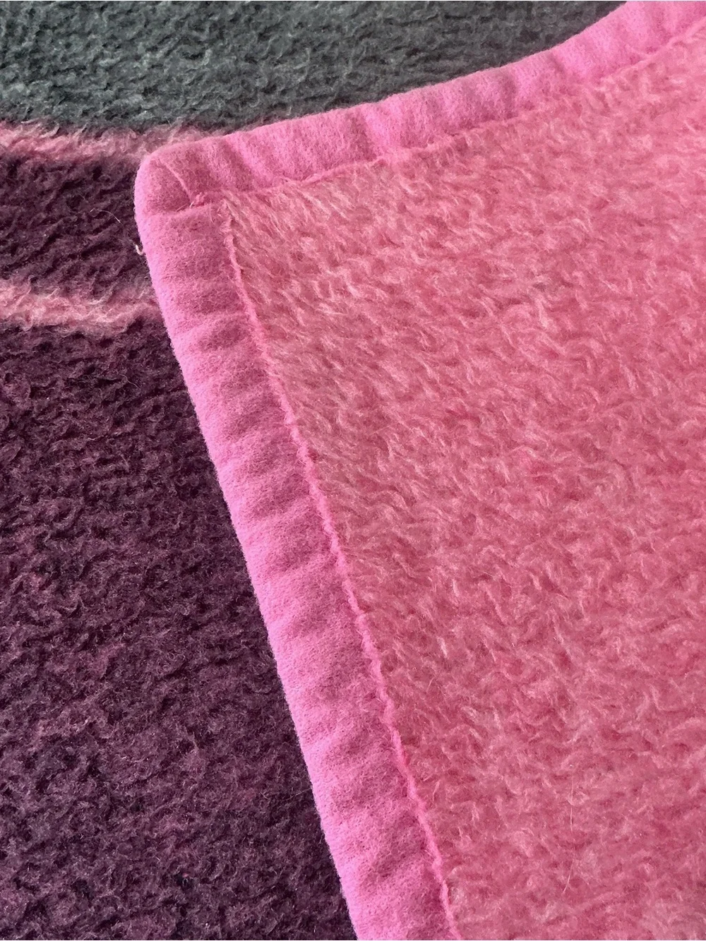 Vintage Biederlack Blanket Disney Minnie Mouse Pink Fleece Throw Reversible Lrg
